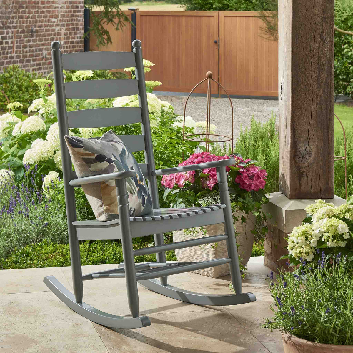 Oakland Rocking Chair in grey by Roseland Furniture