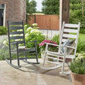 Oakland Rocking Chair in white and Grey