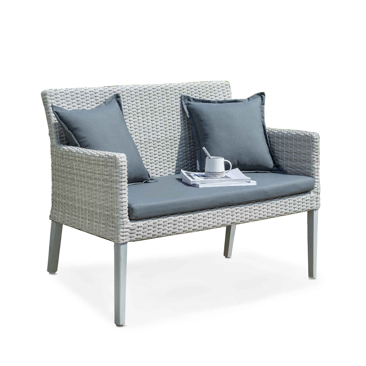Chatsworth Rattan 2 Seat Bench by Roseland Furniture