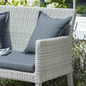 Chatsworth Rattan 2 Seat Bench - Close up of cushions
