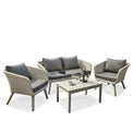 Chatsworth Rattan 4 Seat Lounge Set by Roseland Furniture