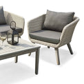 Chatsworth Rattan 4 Seat Lounge Set - Close up of cushions on chair