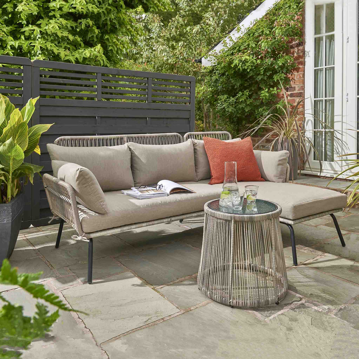 Roma Chaise Set with Table by Roseland Furniture