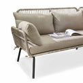 Roma Chaise Set with Table - Close up of cushions on sofa