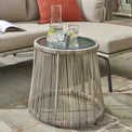 Roma Chaise Set with Table - Close up of table