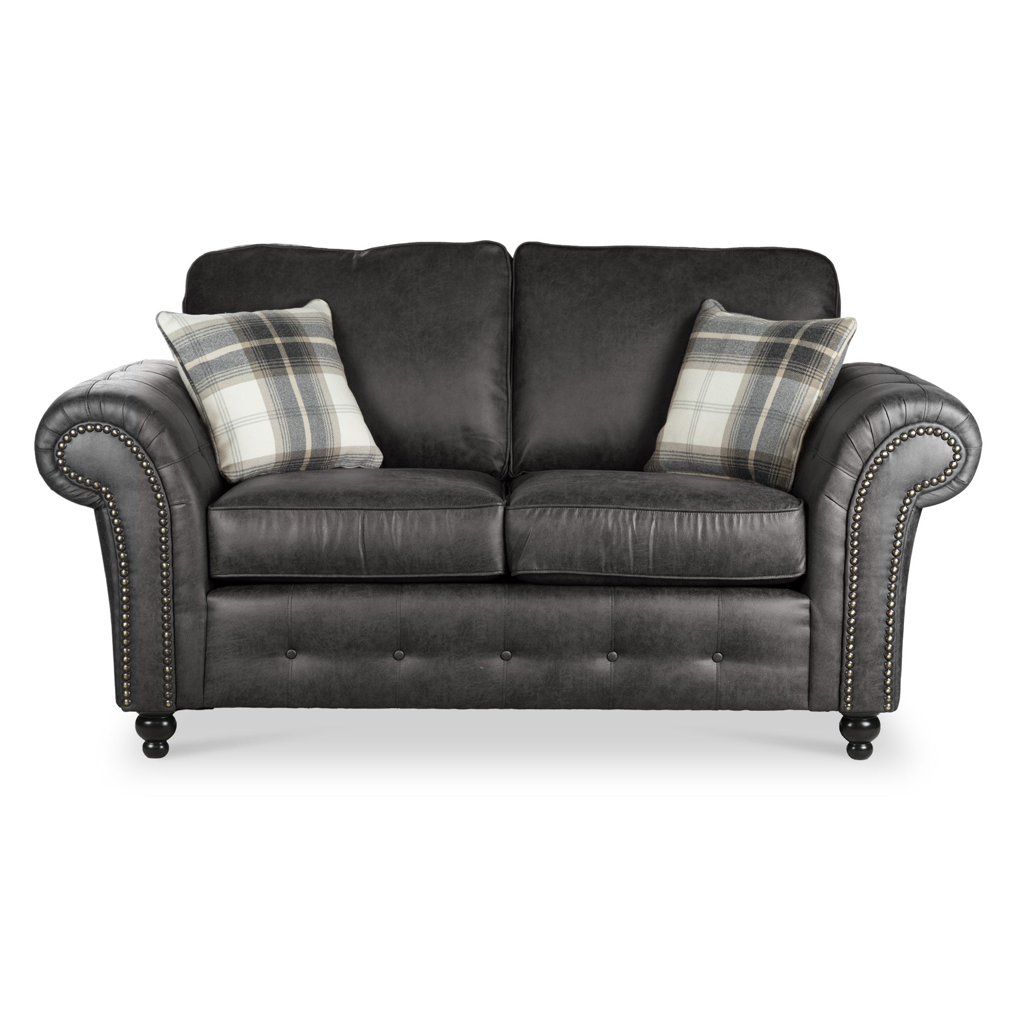 Black on sale pleather couch