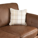 Edward Chocolate Faux Leather 2 Seater Sofa