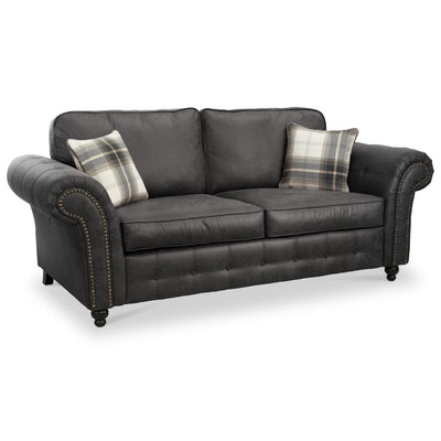 Edward Faux Leather 3 Seater Sofa