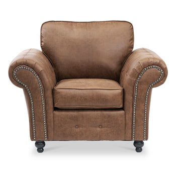 Edward Faux Leather Armchair