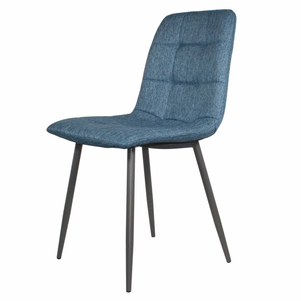 Olivia Blue Faux Leather Padded Dining Chairs