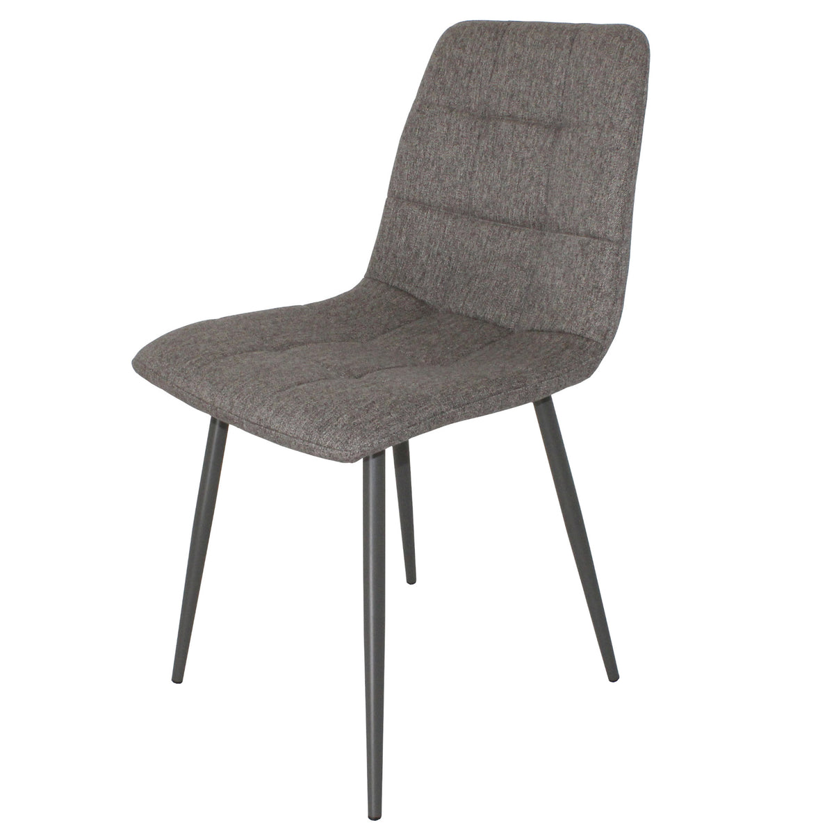Olivia Dark Grey Faux Leather Padded Dining Chair from Roseland