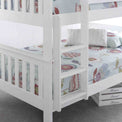 close up of the bottom bunk and ladder on the Quad 4 Sleeper Small Double Bunk Bed
