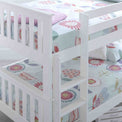 close up of the top bunk on the Quad 4 Sleeper Small Double Bunk Bed