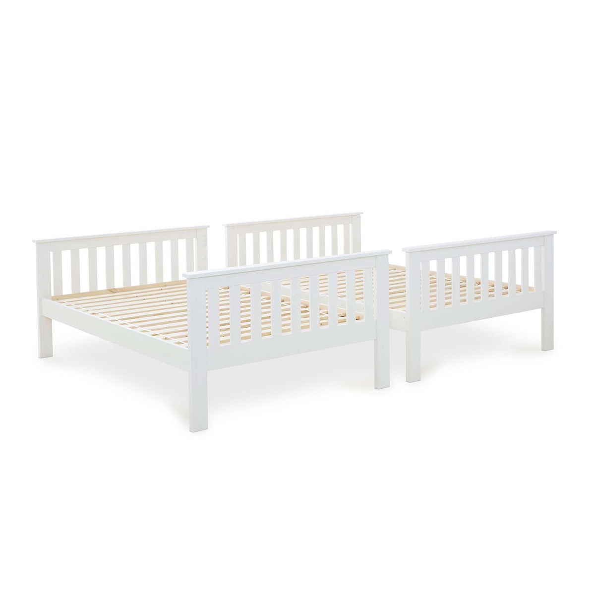 Detached small double beds from the Quad 4 Sleeper Bunk Bed