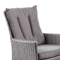 back cushion on the Palma Grey Rattan Armchair