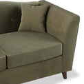 Pippa Fern Green Plush Velvet 2 Seater Sofa from Roseland Furniture