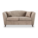 Pippa Platinum Plush Velvet 2 Seater Couch