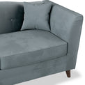 Pippa Airforce Blue Plush Velvet 3 Seater Sofa