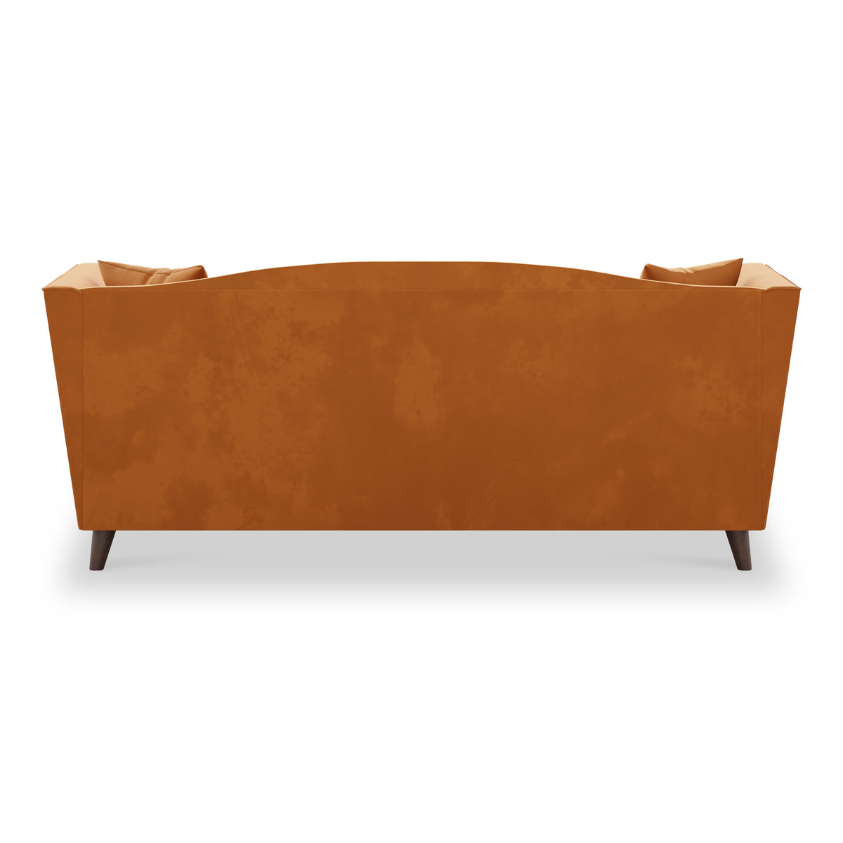 Pippa Burnt Orange Plush Velvet 3 Seater Sofa