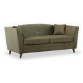 Pippa Fern Green Plush Velvet 3 Seater Sofa from Roseland Furniture