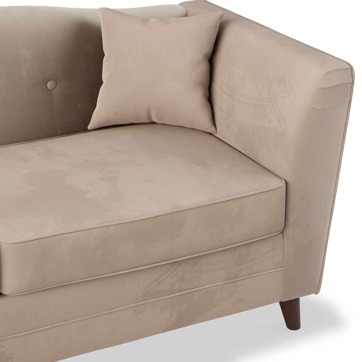 Pippa Platinum Plush Velvet 3 Seater Sofa