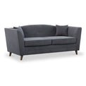 Pippa Steel Grey Plush Velvet 3 Seater Sofa from Roseland Furniture