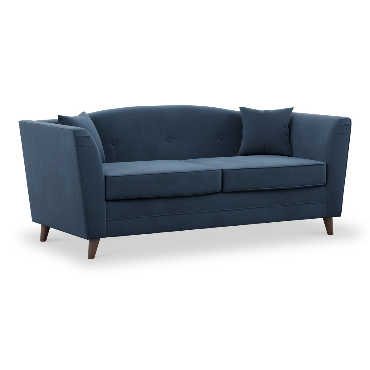Pippa Teal Plush Velvet 3 Seater Sofa from Roseland Furniture