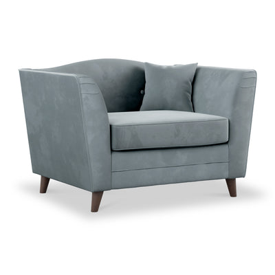 Pippa Plush Velvet Snuggler Armchair