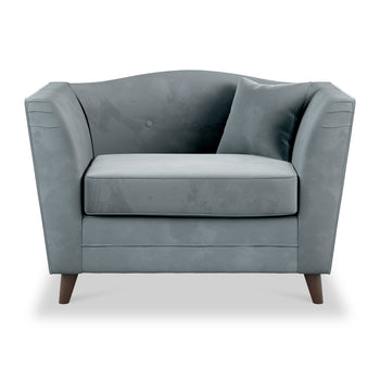 Pippa Plush Velvet Snuggler Armchair