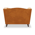 Pippa Burnt Orange Plush Velvet Snuggler Armchair