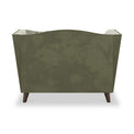 Pippa Fern Green Plush Velvet Snuggler Armchair