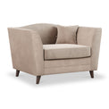 Pippa Platinum Plush Velvet Snuggler Armchair from Roseland Furniture
