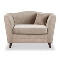 Pippa Platinum Plush Velvet Snuggler Armchair