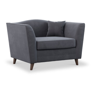 Pippa Plush Velvet Snuggler Armchair