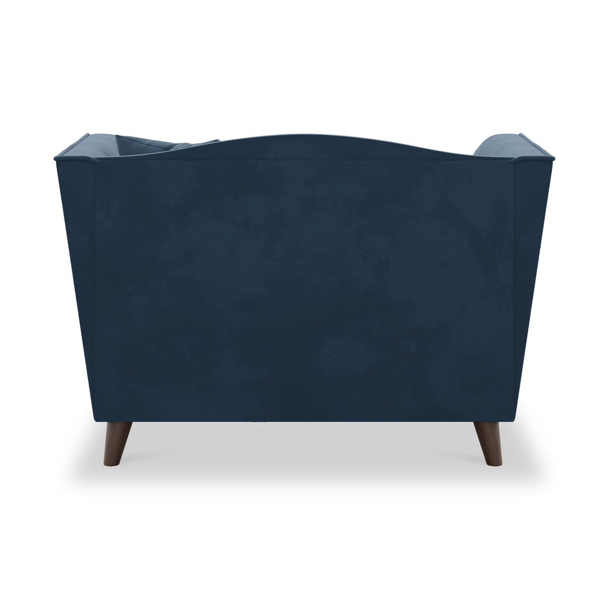 Pippa Teal Blue Plush Velvet Snuggler Armchair