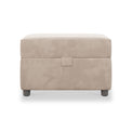 Pippa Platinum Velvet Small Storage Pouffe