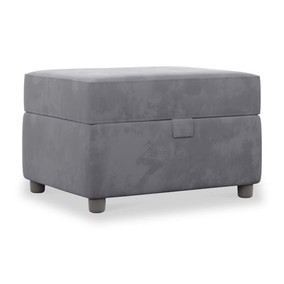 Pippa Velvet Small Storage Footstool