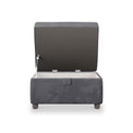 Pippa Velvet Small Storage Footstool