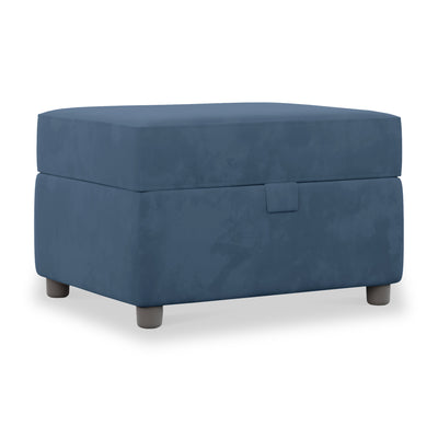 Pippa Velvet Small Storage Footstool