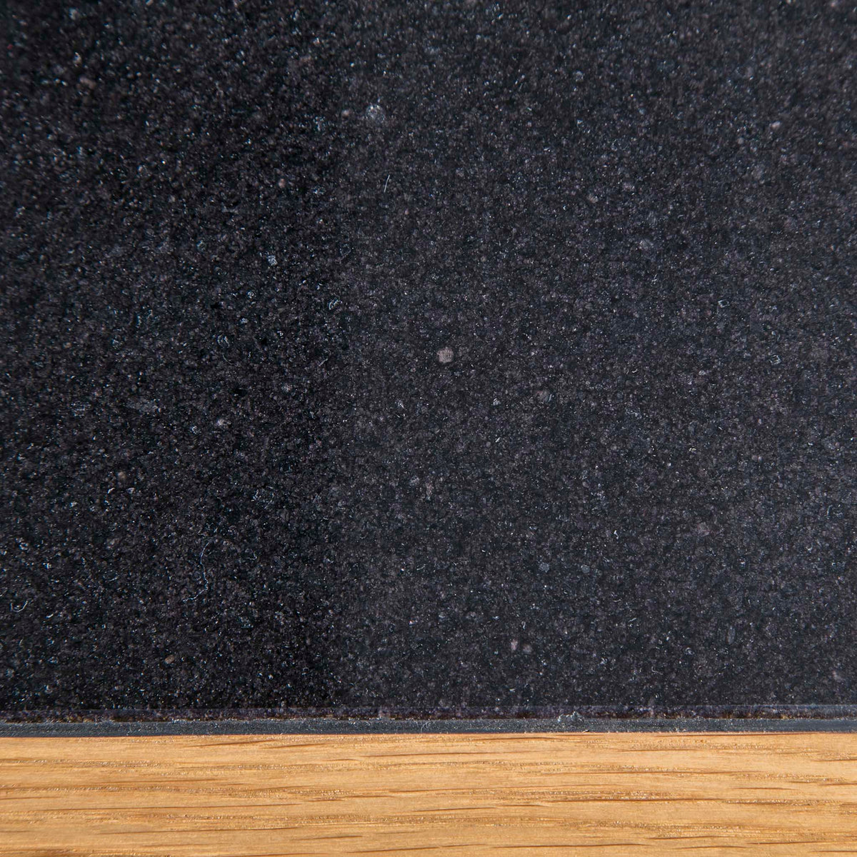 Padstow Stone Grey Small Kitchen Island - Close up of  Marble and Oak Top