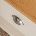 Padstow Stone Grey Small Kitchen Island - Close up of Drawer