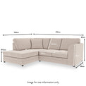 Seymour Stone Right Hand Corner Sofa dimensions