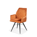 Quinn Swivel Velvet Dining Chair