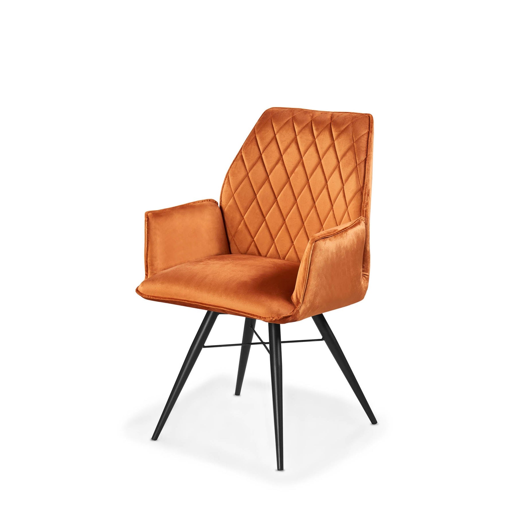 Quinn Swivel Velvet Dining Chair