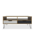 Harwood Scandi 2 Drawer Coffee Table with Drawers