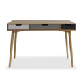 Harwood Scandi Home Office Desk with 3 drawers