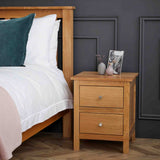 Falmouth Oak Bedside Table Lifestyle image