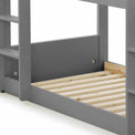 Trio Grey 3 Sleeper Wooden Bunk Bed with pine slats