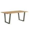  Urban Elegance Reclaimed Wood Dining Table on white background