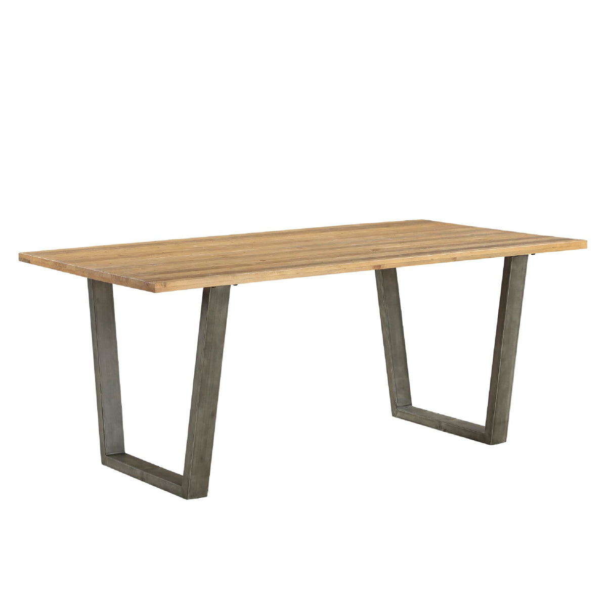  Urban Elegance Reclaimed Wood Dining Table on white background